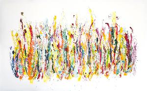 Hommage a Tschaikowskys Klavierkonzert No. 1 B-Moll mit der linken Hand gemalt